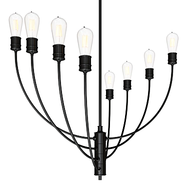 Kichler Hatton 8-Light Chandelier 3D model image 1 