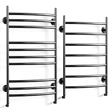 Black Matte Towel Warmer, Domoterm Calypso 3D model image 1 