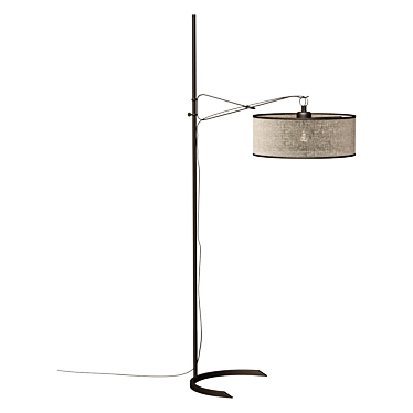 Elegant Lia Floor Lamp 3D model image 1 