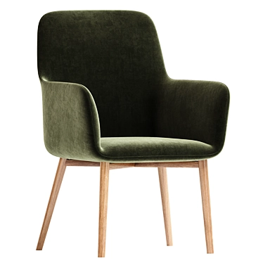 Contemporary Mark Armchair Collection 3D model image 1 