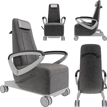 Quadro Recliner: Stylish, Comfortable, Modern 3D model image 1 