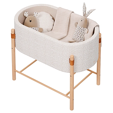 Adara Baby Crib by Kave Home 3D model image 1 