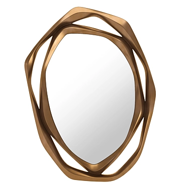 John Richard Double Metal Frame Mirror 3D model image 1 