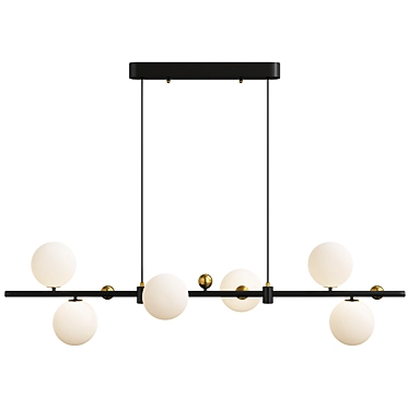 Sleek Modern Pendant Light 3D model image 1 