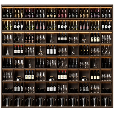 Spacious Wine Cellar Storage Solution 3D model image 1 