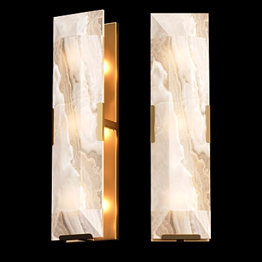 Elegant Modern Wall Lamp - 3Ds Max FBX OBJ 3D model image 1 