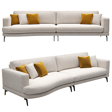  Kaza Design Factory Rado Sofa 3D model image 1 