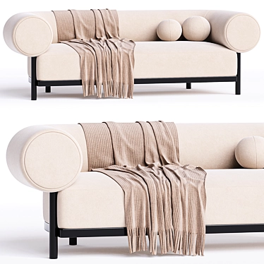 JUMBO Fabric Sofa Sleek Contemporary 3D model image 1 