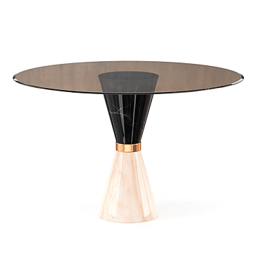 Elegant Vinicius Dining Table 3D model image 1 