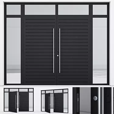 Corona Aluminium Door 50 Kit 3D model image 1 