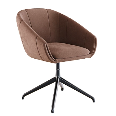 Sleek Luna Swivel Chair 3D 3D model image 1 