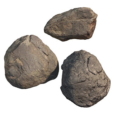 Landscaping Stone Set 3D model image 1 