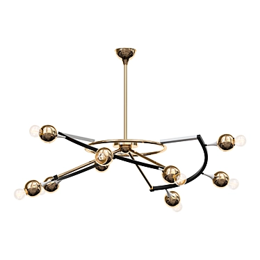 Orbital Stilnovo Chandelier Italy 1960s 3D model image 1 