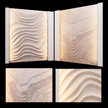 Modern 3D Wall Panel Design 3D model image 1 