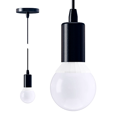 Modern Industrial Pendant Lamp - KIRIN 3D model image 1 