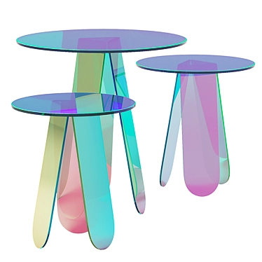 Shimmer Glass Furniture Collection by Patricia Urquiola 3D model image 1 