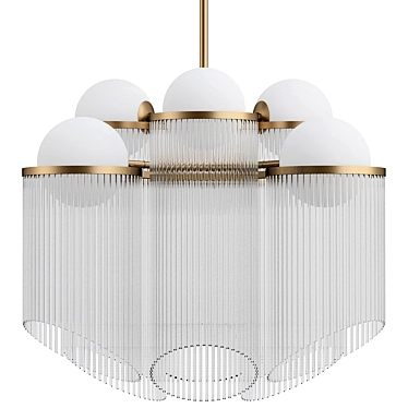 Elegant Celestial Chandelier: VRay Model 3D model image 1 