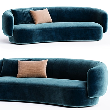 NOAH Sofa: Modern Comfort Seating 3D model image 1 