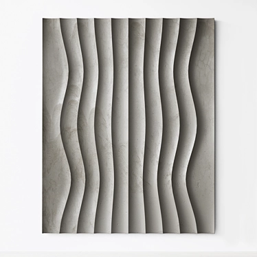 Abstract Relief Artwork: Customizeable Model 3D model image 1 