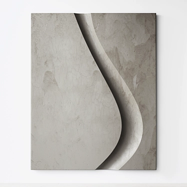 Abstract Relief Artwork 2000x1600mm 3D model image 1 