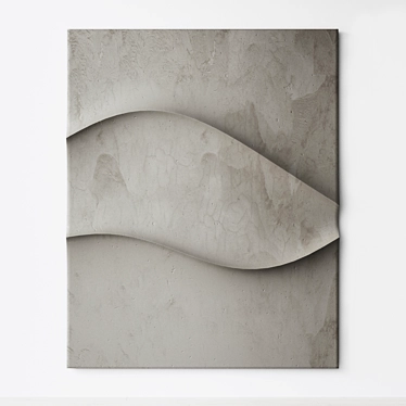 Abstract Relief Artwork. Customizable. 3D model image 1 