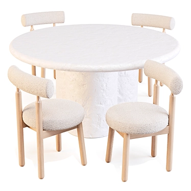 Modern Dining Set: Sol & Ross 3D model image 1 