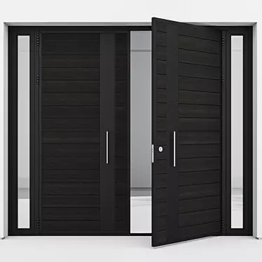 Aluminum Door 63: Modern Design 3D model image 1 