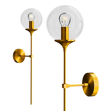 Modern Wall Light Fixture 2013 3D model image 1 