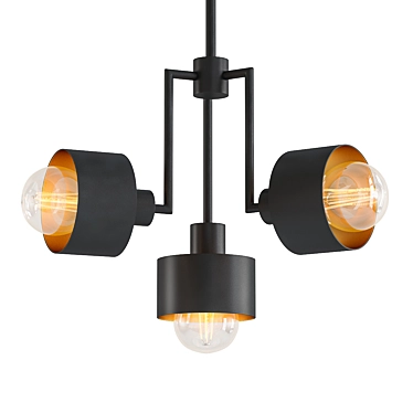 Modern V-Ray Pendant Light Fixture 3D model image 1 