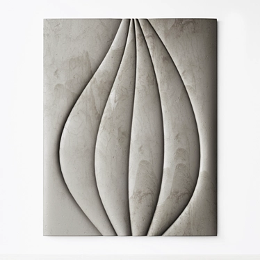 Abstract Relief Composition Wall Art 3D model image 1 