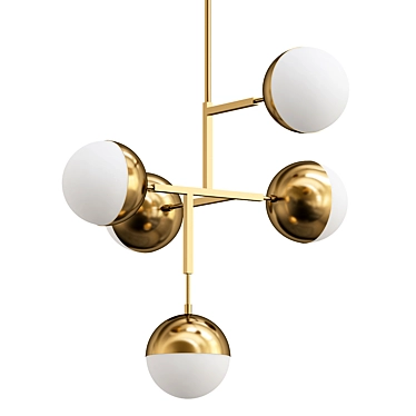 Modern Ball Model Lamp Fixture 3D model image 1 