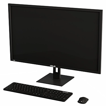 Asus Monitor & Microsoft Accessories 3D model image 1 