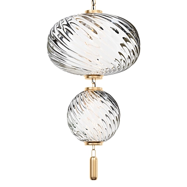 Dual Level Pendant Light 3D model image 1 