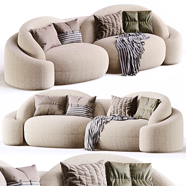 Romantic Love Seat Sofa 3D model image 1 