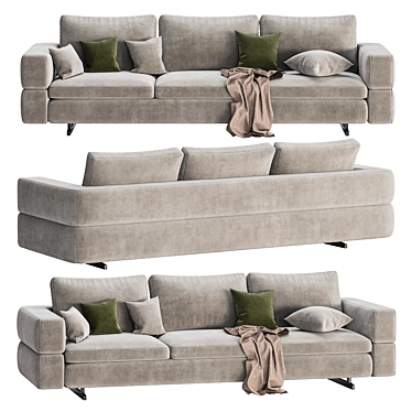 Versatile Modern Sofa Design 3D model image 1 