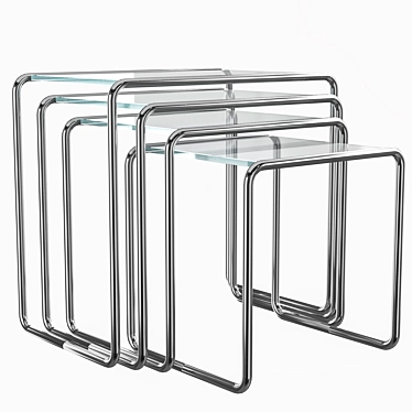 Glass Table Set Thonet B 9 ad Marcel Breuer