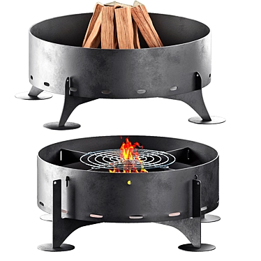 BBQ Fire Pit 9 Outdoor 3D model image 1 