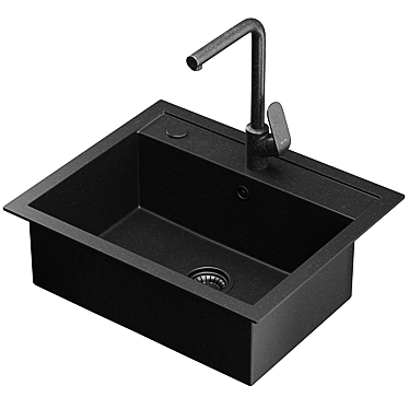 Kitchen sink with faucet