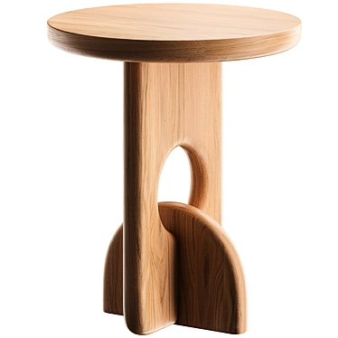 Sleek Piston Side Table 3D model image 1 