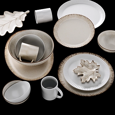 Ridge Textured Stoneware Dinnerware Collection