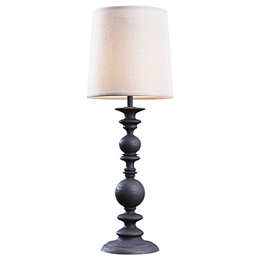 Elegant Havisham Table Lamp 3D model image 1 