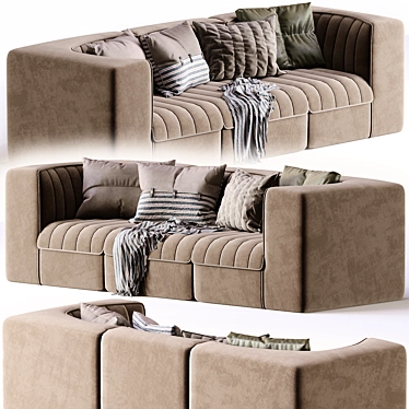 Modern Comfortable 9000 Sofa 3D model image 1 