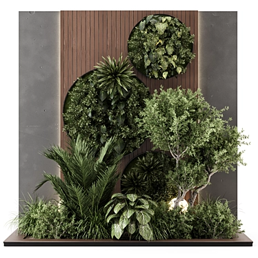 Modern Indoor Wall Garden Set 3D model image 1 