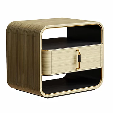  COLMAR Bedside Table: Elegant Luxury 3D model image 1 