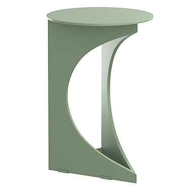 Minimalist Iron Accent Table 3D model image 1 