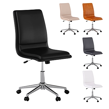 Luxury Leather Office Chair 3D model image 1 