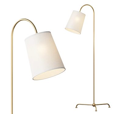 Elegant Monterey Floor Lamp 3D model image 1 