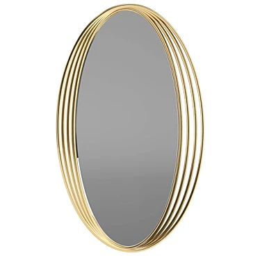 Zelda Oval Mirror UV Unwrapped 3D model image 1 