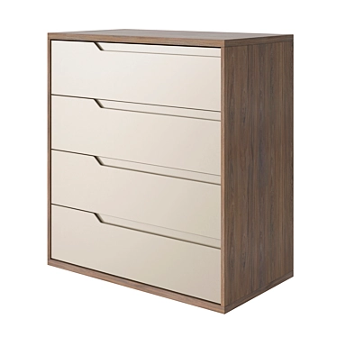 Studio Plus Chest of Drawers 3D model image 1 