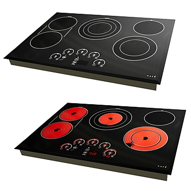 Cafe 30" Touch-Control Electric Cooktop 3D model image 1 